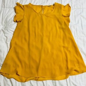 Cute Golden Yellow Blouse - Size L/XL
